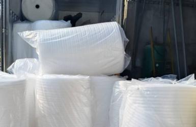 Xuất xưởng mút foam, xốp hơi, băng keo, màng PE số lượng lớn tại HCM