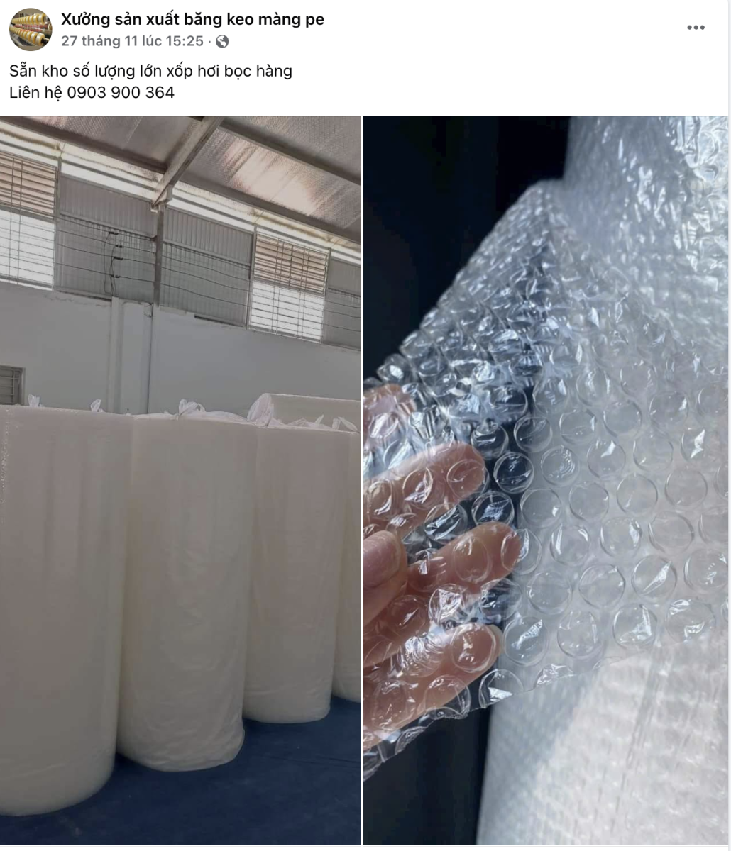 xốp hơi bọc hàng giá sỉ