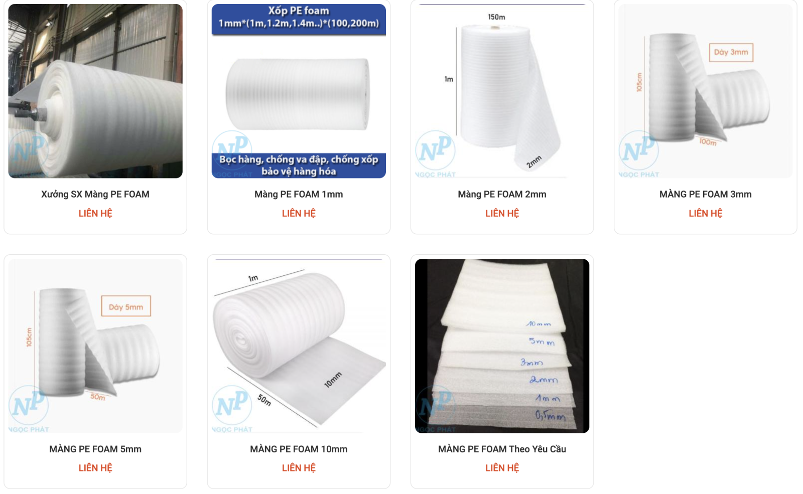 Màng PE Foam tại TPHCM