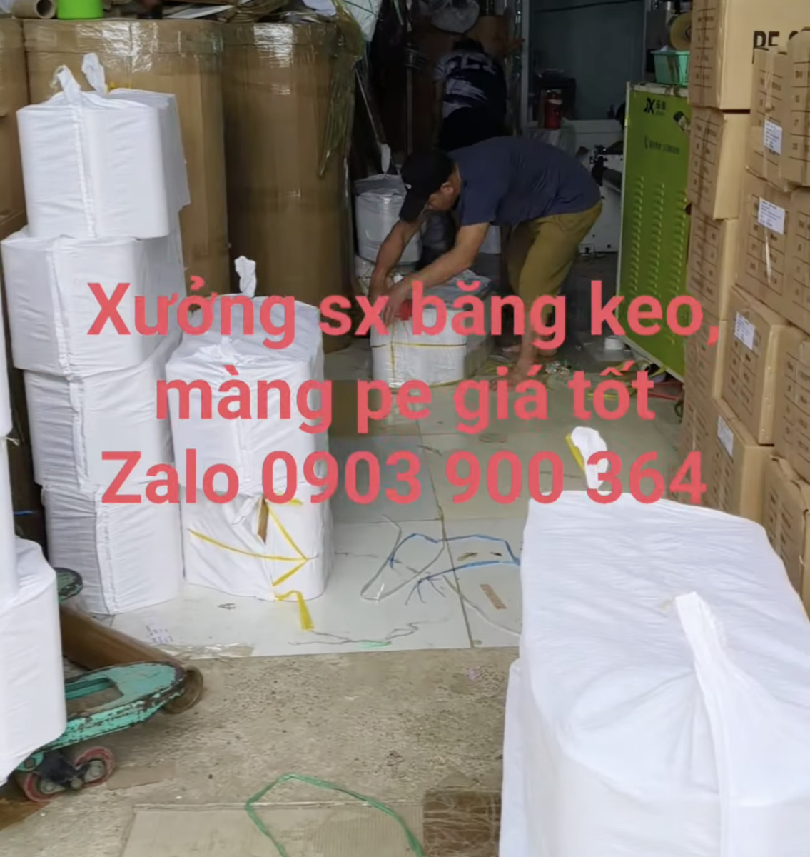 Băng keo, màng PE giá sỉ – Hàng đi full mỗi ngày từ xưởng Ngọc Phát HCM